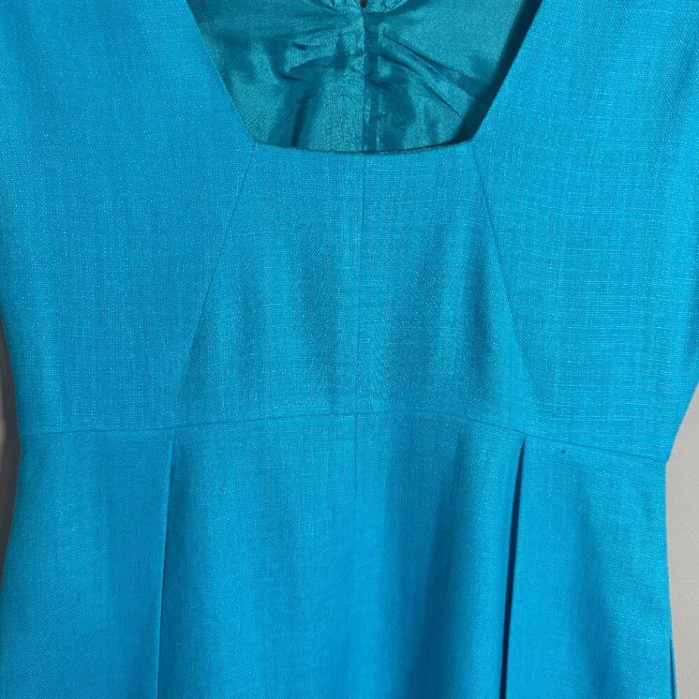 Turquoise/Cerulean Kate Spade Sleeveless Dress